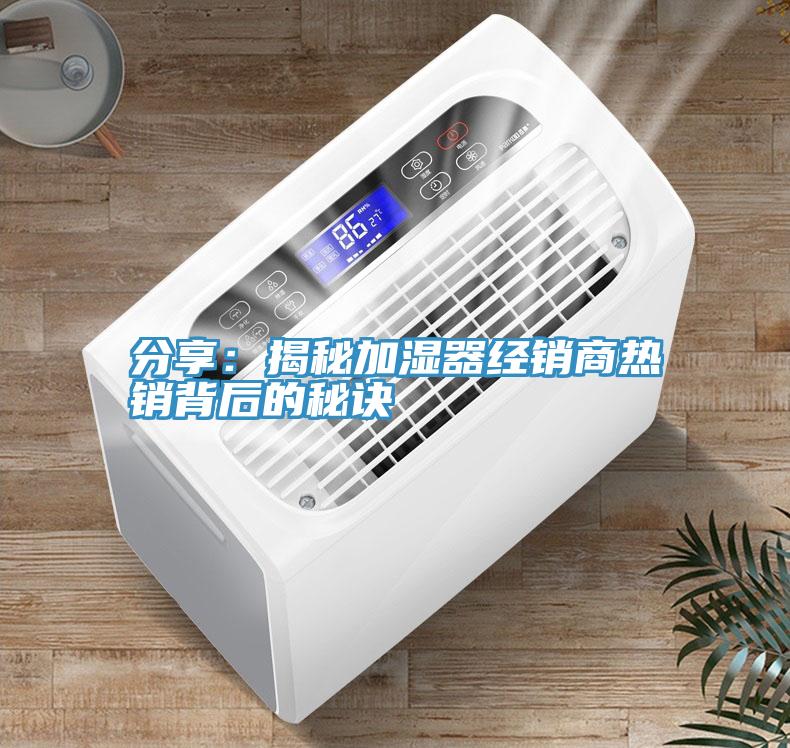 分享：揭秘加湿器经销商热销背后的秘诀