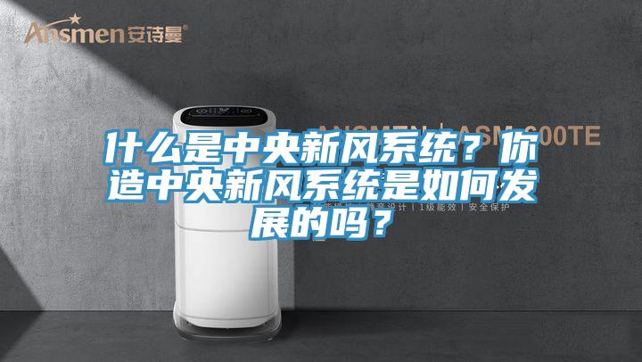 什么是中央新风系统？你造中央新风系统是如何发展的吗？