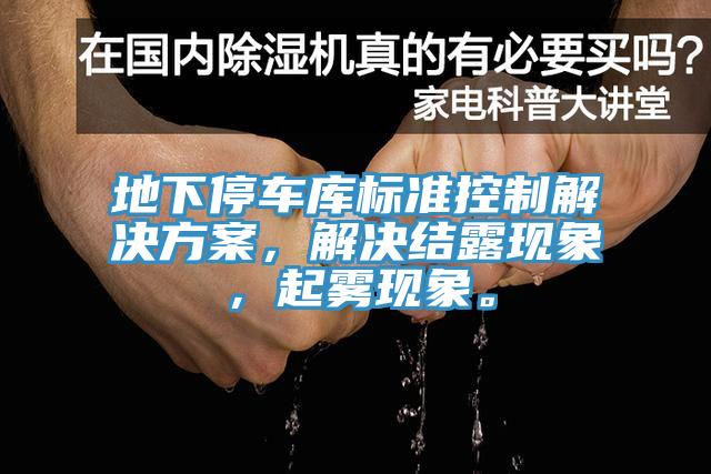 地下停车库标准控制解决方案，解决结露现象，起雾现象。