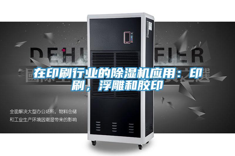 在印刷行业的小黄片直播视频应用：印刷，浮雕和胶印