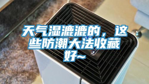 天气湿漉漉的，这些防潮大法收藏好~