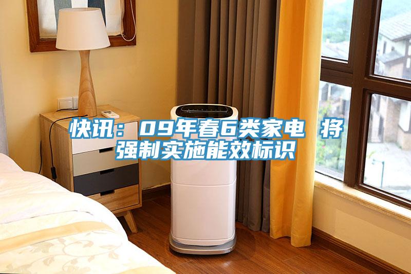 快讯：09年春6类家电 将强制实施能效标识