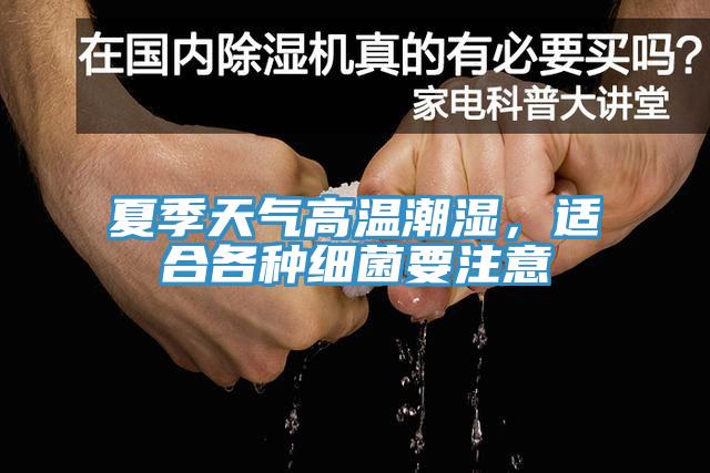 夏季天气高温潮湿，适合各种细菌要注意
