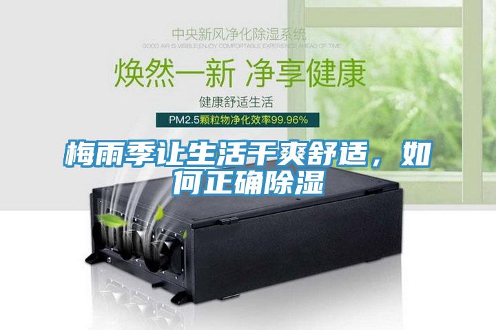 梅雨季让生活干爽舒适，如何正确除湿