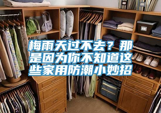 梅雨天过不去？那是因为你不知道这些家用防潮小妙招
