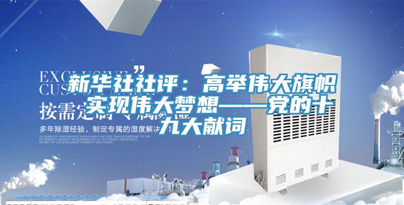 新华社社评：高举伟大旗帜 实现伟大梦想——党的十九大献词