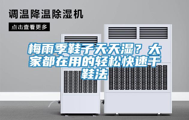梅雨季鞋子天天湿？大家都在用的轻松快速干鞋法