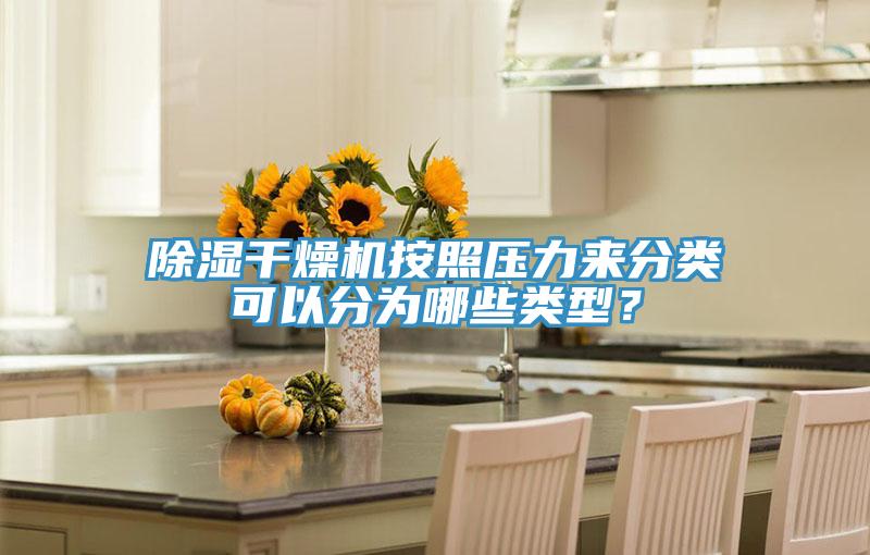 除湿干燥机按照压力来分类可以分为哪些类型？