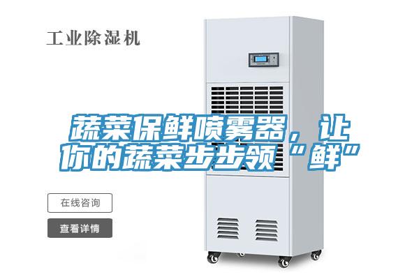 蔬菜保鲜喷雾器，让你的蔬菜步步领“鲜”