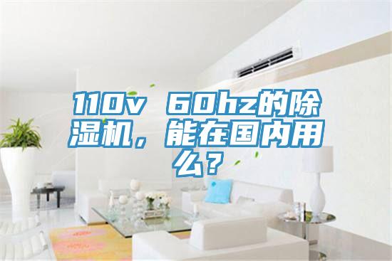 110v 60hz的小黄片直播视频，能在国内用么？