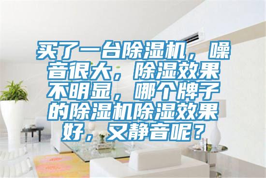 买了一台小黄片直播视频，噪音很大，除湿效果不明显，哪个牌子的小黄片直播视频除湿效果好，又静音呢？