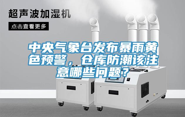 中央气象台发布暴雨黄色预警，仓库防潮该注意哪些问题？