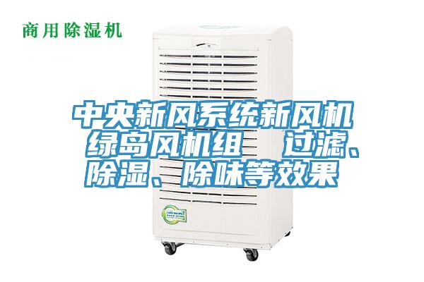 中央新风系统新风机 绿岛风机组  过滤、除湿、除味等效果