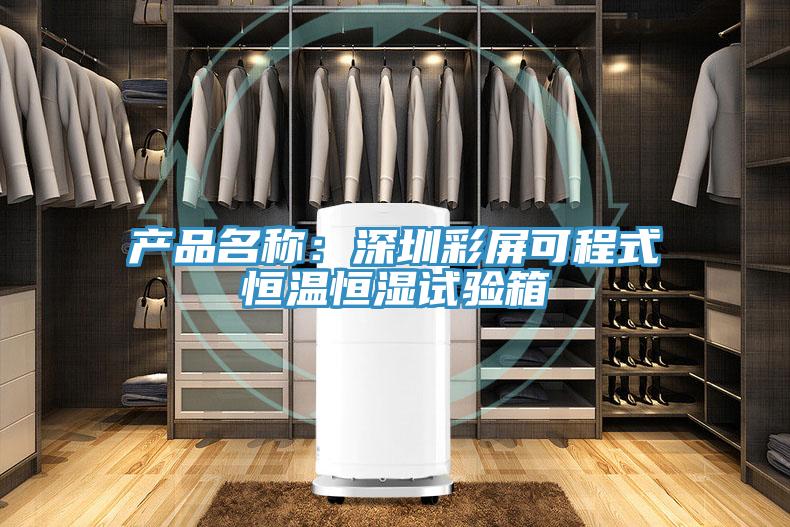 产品名称：深圳彩屏可程式恒温恒湿试验箱