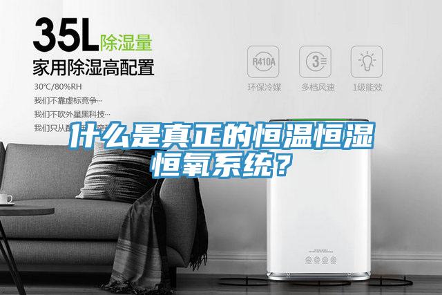 什么是真正的恒温恒湿恒氧系统？