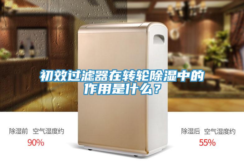初效过滤器在转轮除湿中的作用是什么？