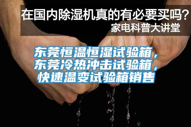 东莞恒温恒湿试验箱，东莞冷热冲击试验箱，快速温变试验箱销售
