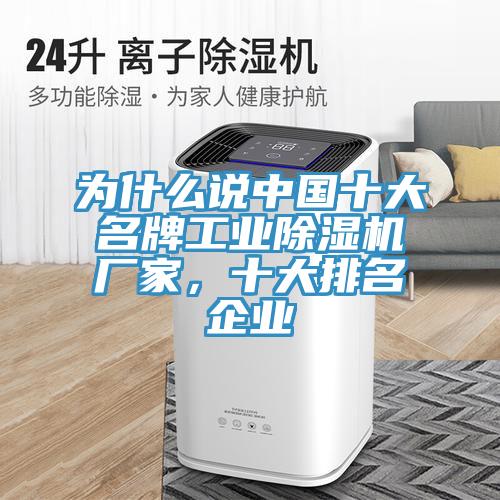 为什么说中国十大名牌工业小黄片直播视频厂家，十大排名企业