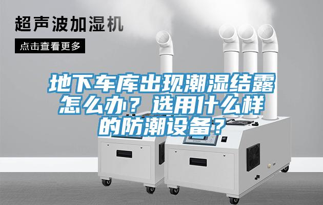 地下车库出现潮湿结露怎么办？选用什么样的防潮设备？