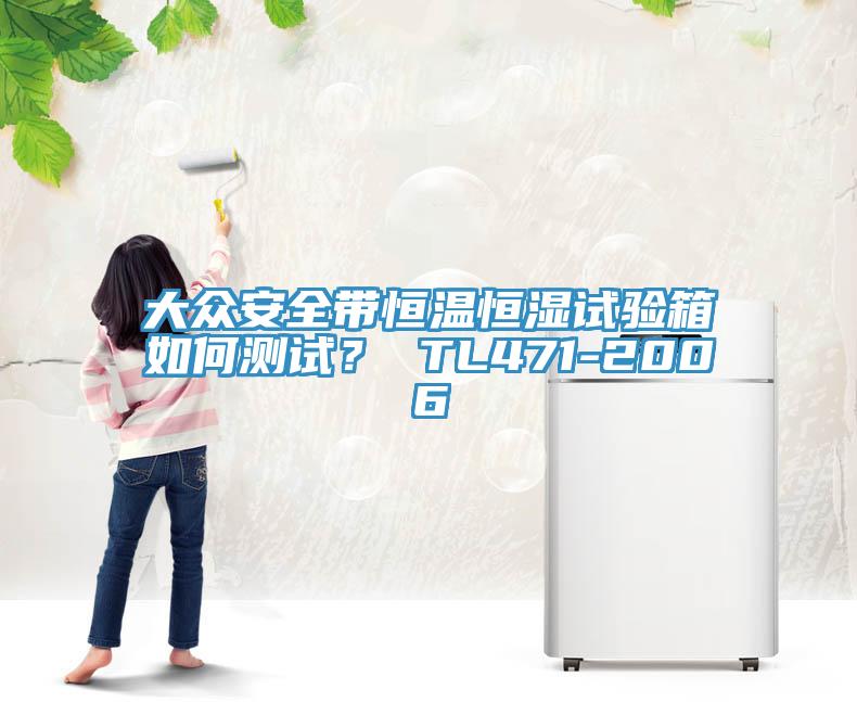 大众安全带恒温恒湿试验箱如何测试？ TL471-2006
