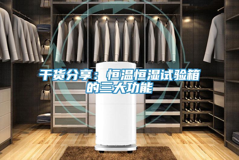 干货分享：恒温恒湿试验箱的三大功能