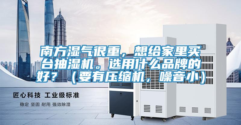 南方湿气很重，想给家里买台抽湿机。选用什么品牌的好？（要有压缩机，噪音小）