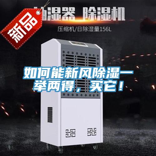 如何能新风除湿一举两得，买它！