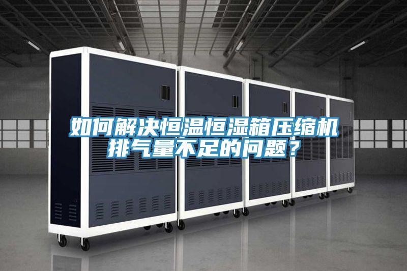 如何解决恒温恒湿箱压缩机排气量不足的问题？