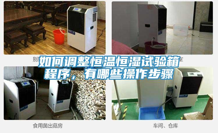 如何调整恒温恒湿试验箱程序，有哪些操作步骤