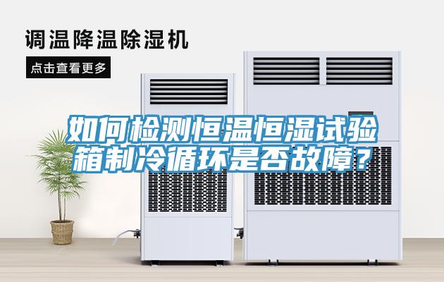 如何检测恒温恒湿试验箱制冷循环是否故障？