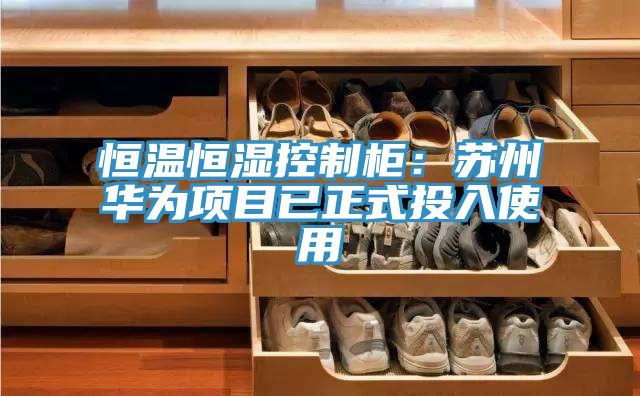恒温恒湿控制柜：苏州华为项目已正式投入使用