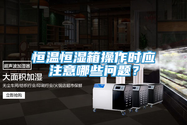 恒温恒湿箱操作时应注意哪些问题？