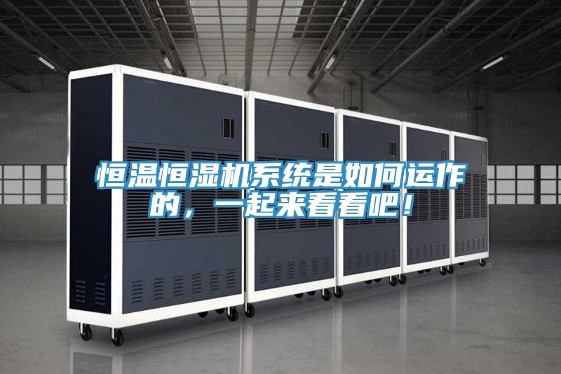 恒温恒湿机系统是如何运作的，一起来看看吧！