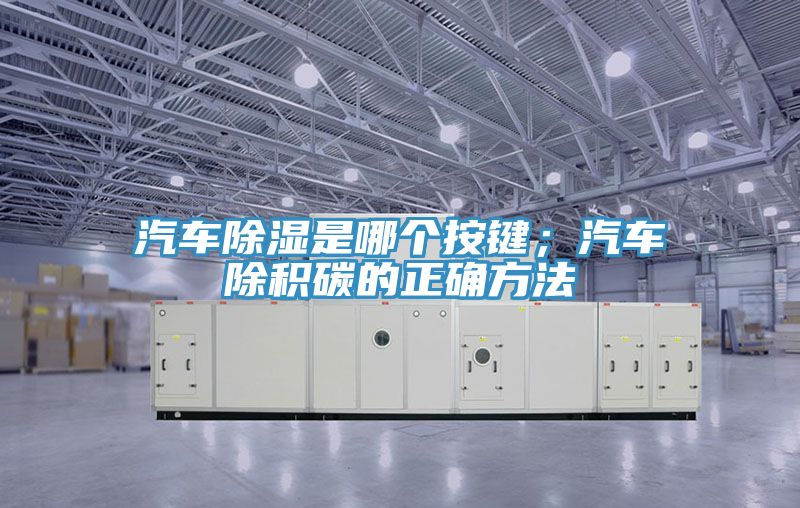 汽车除湿是哪个按键；汽车除积碳的正确方法