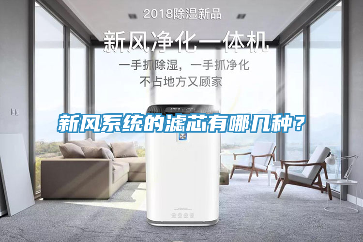 新风系统的滤芯有哪几种？