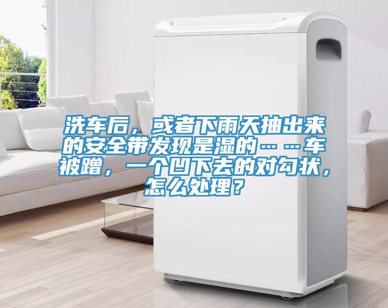 洗车后，或者下雨天抽出来的安全带发现是湿的……车被蹭，一个凹下去的对勾状，怎么处理？