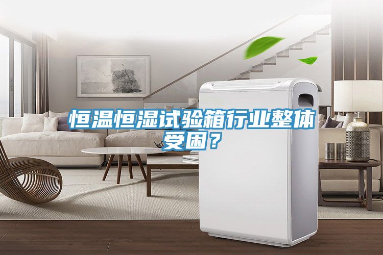 恒温恒湿试验箱行业整体受困？