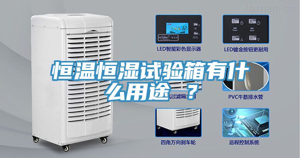 恒温恒湿试验箱有什么用途 ？