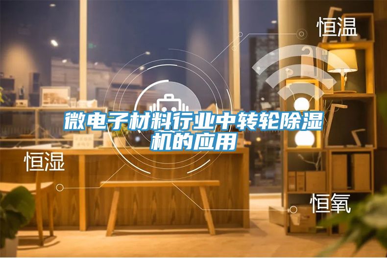微电子材料行业中转轮小黄片直播视频的应用