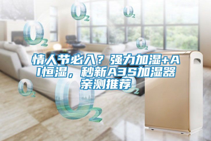 情人节必入？强力加湿+AI恒湿，秒新A3S加湿器亲测推荐