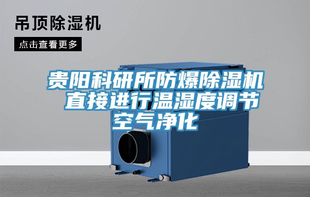 贵阳科研所防爆小黄片直播视频 直接进行温湿度调节空气净化