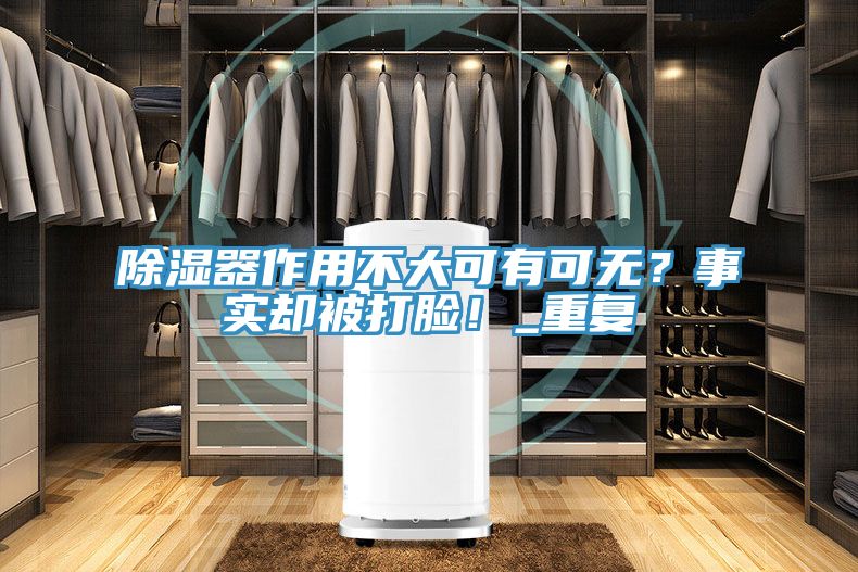 除湿器作用不大可有可无？事实却被打脸！_重复