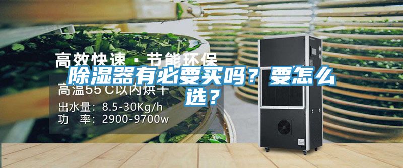 除湿器有必要买吗？要怎么选？