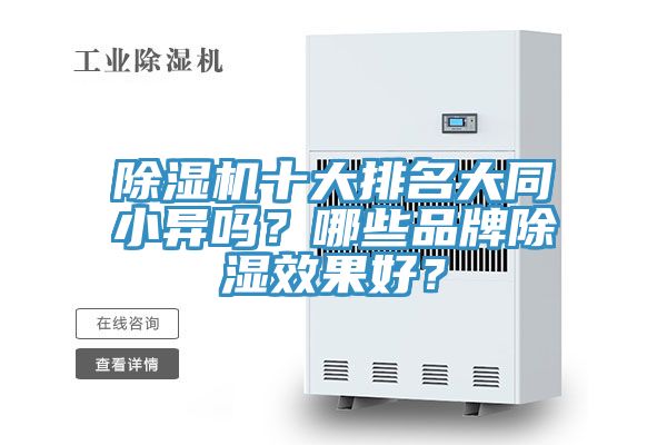 小黄片直播视频十大排名大同小异吗？哪些品牌除湿效果好？